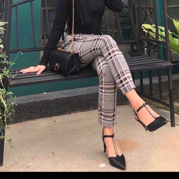 H&M plaid work trousers - Picture 1 of 6